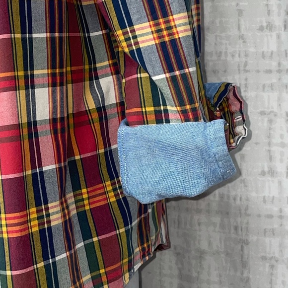 NWOT XL Polo Ralph Lauren Multi Color Plaid Long Sleeve Button Down - Picture 5 of 11